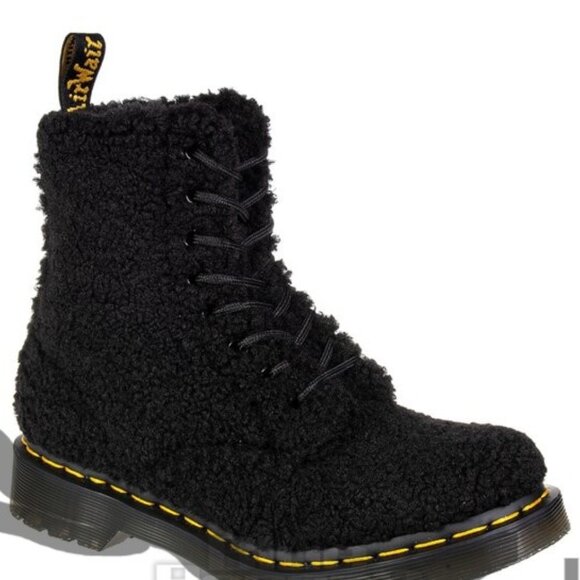 Dr. Martens Other - Dr. Martens AirWair 1460 Pascal Shearling Lux Borg Faux Fur Lined Boots black